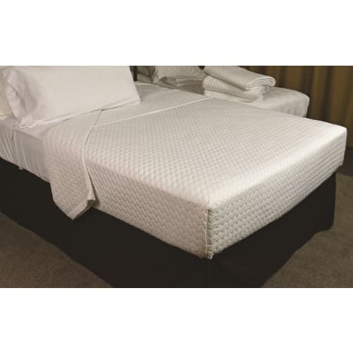 Funda Kartri Quilted Impressions Metro, Tamaño Queen/Full de 96" x 98", Blanco